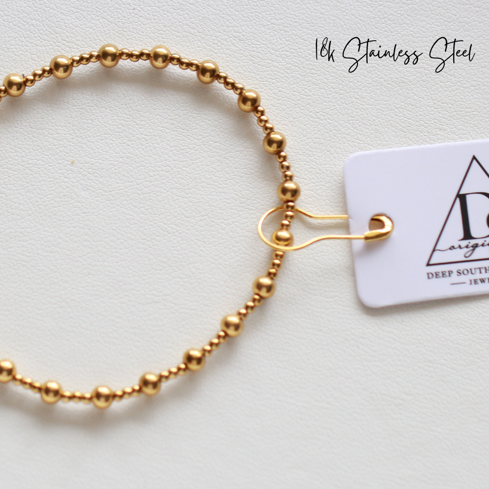 Charlie Bracelet ~ 18k GP Stainless Steel