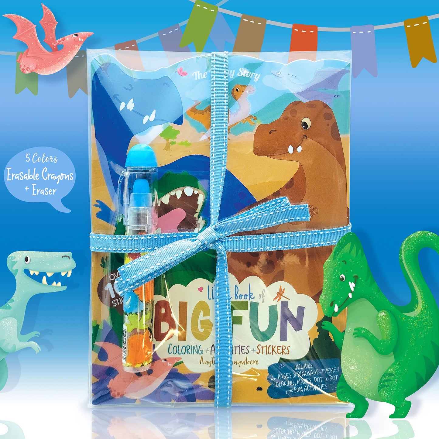 Dinosaur World Easter Basket Gift Pack for Kids