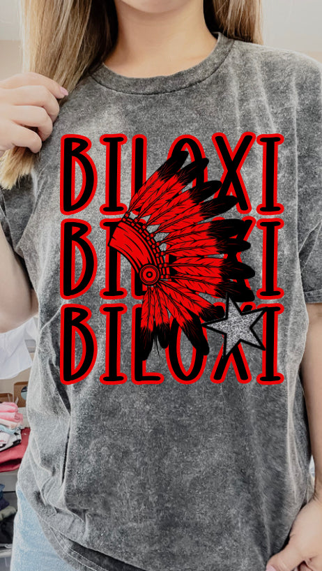 Preppy Biloxi Indians Tee
