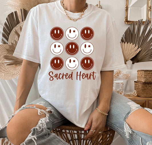 Sacred Heart Smiley Tee