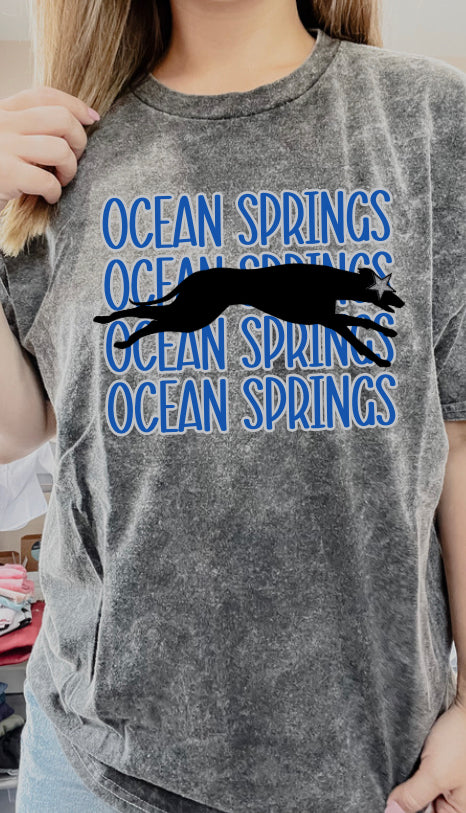 Preppy Ocean Springs Greyhounds Tee