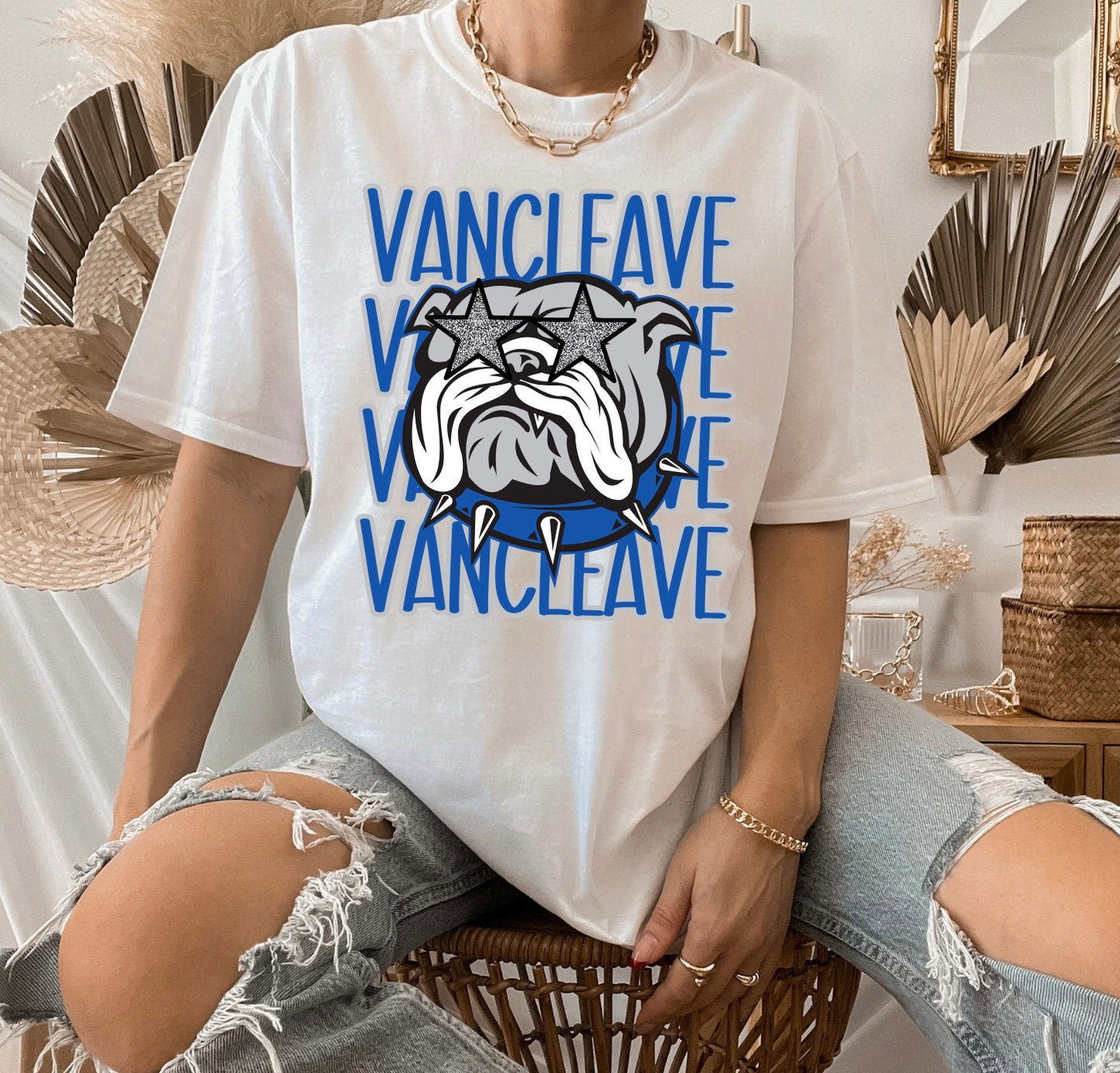 Preppy Vancleave Bulldogs Tee