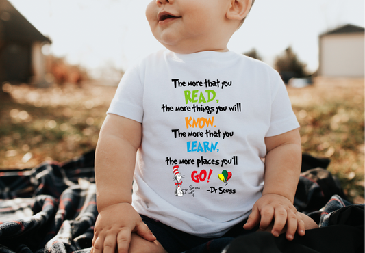 The more that you read tee