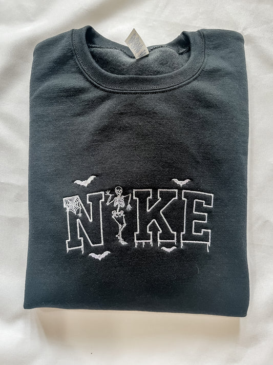 Embroidered Nke Skeleton Sweatshirt