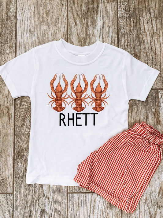 Personalized Crawfish Trio Tee