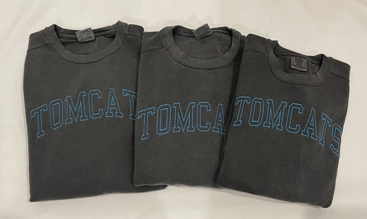Embroidered Tomcats Comfort Colors Sweatshirt