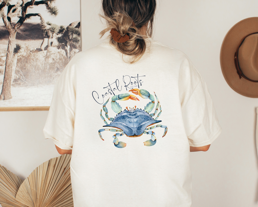 Coastal Roots Blue Crab Tee
