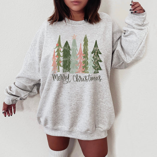 Merry Christmas Trees Tee/Sweatshirt