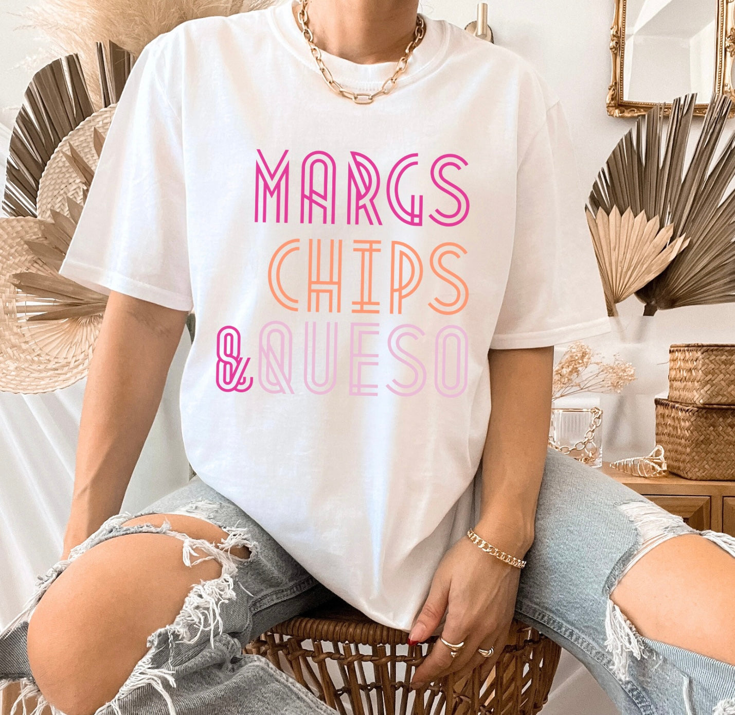 Margs, Chips & Queso Tee