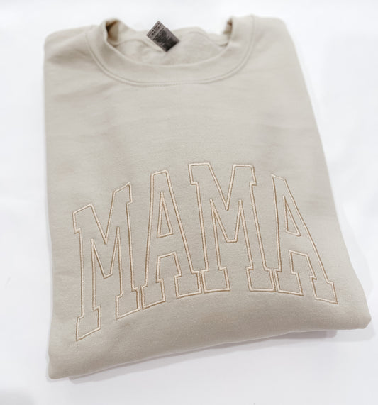 Embroidered Monochrome Mama Sweatshirt
