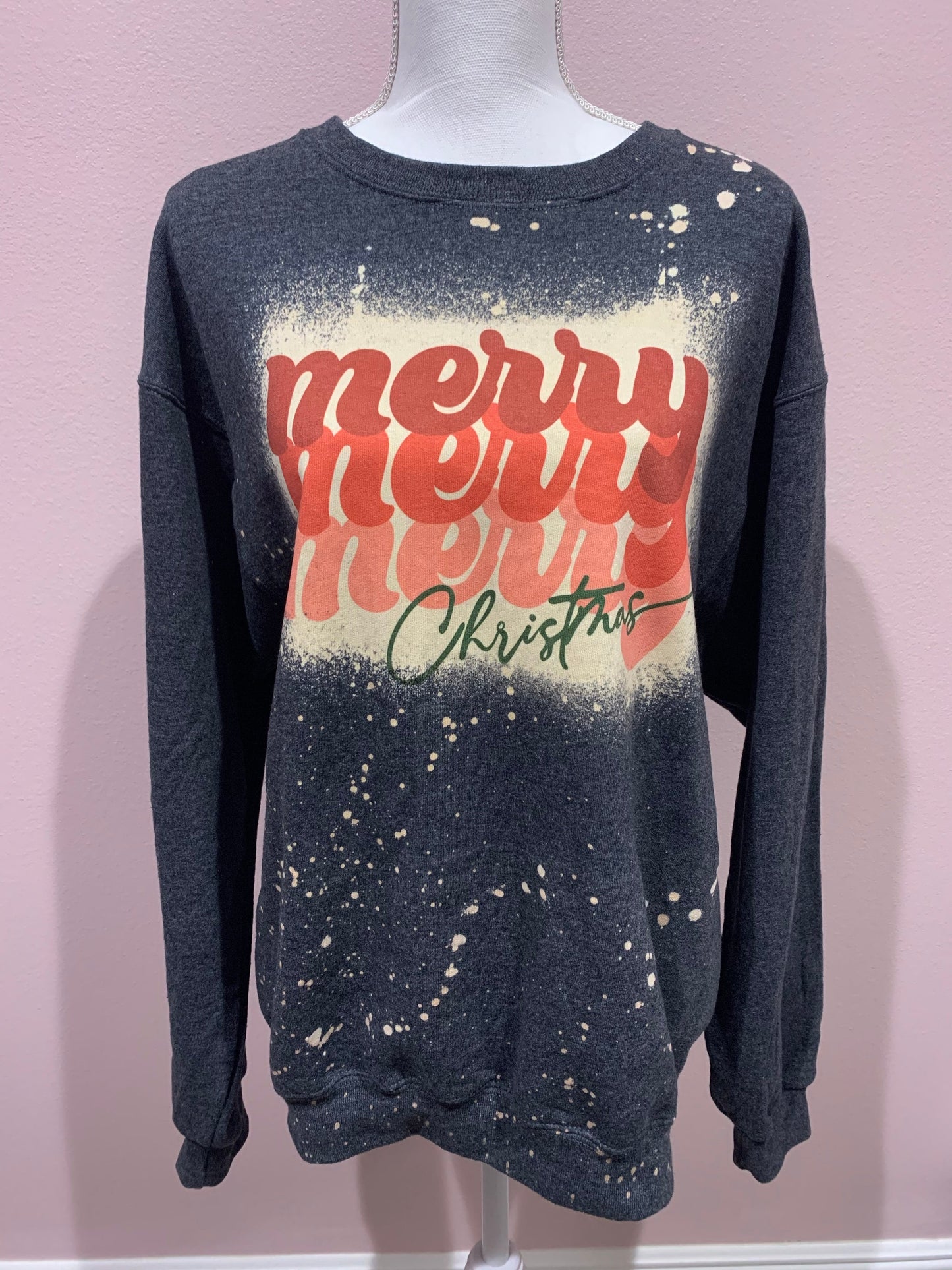 Stacked Merry Christmas Short Sleeve Tee