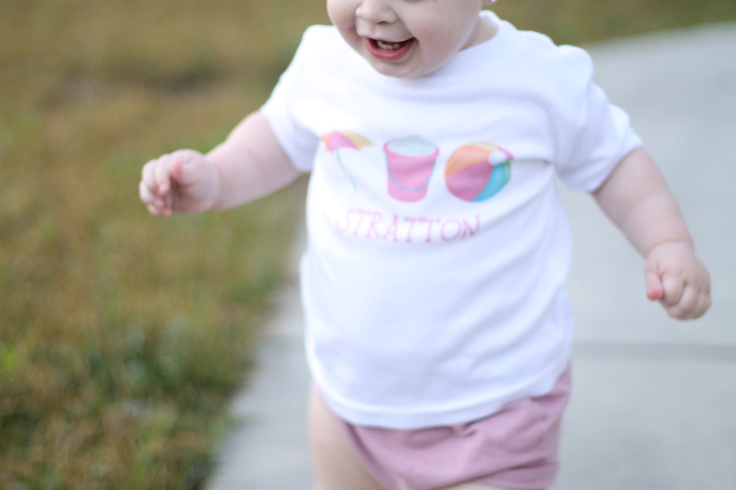 Personalized Beach Trio Tee - Girl