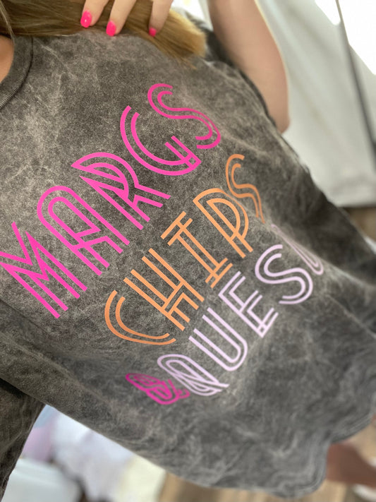 Margs, Chips & Queso Mineral Wash Tee