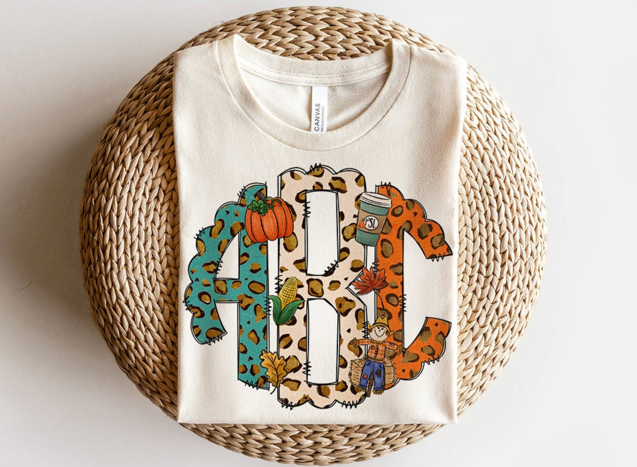 Fall Monogram Tee